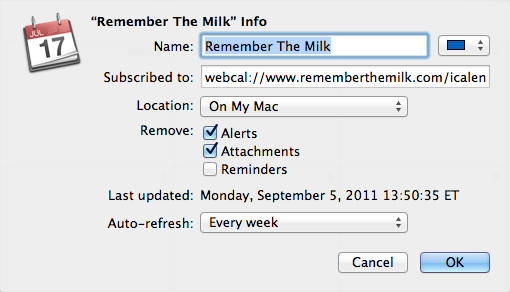 iCal subscribe