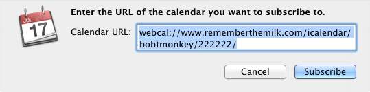 iCal subscribe